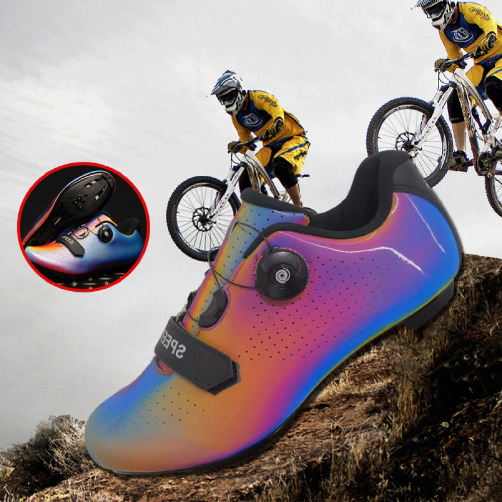 Amazon.co.jp: サイクルシューズ, メンズロードバイクサイクリング